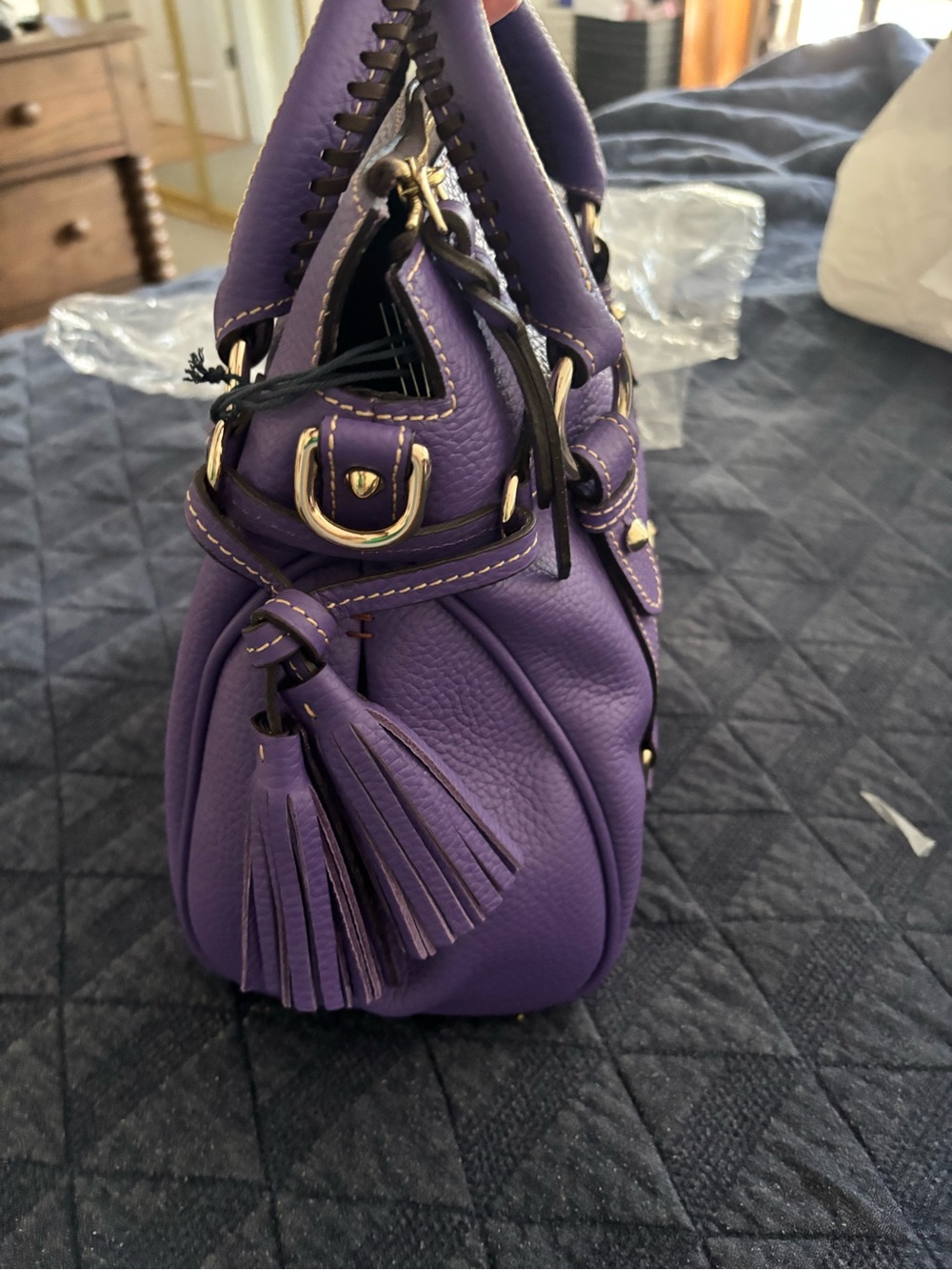 DOONEY & BOURKE || small satchel amethyst - Picture 5 of 12